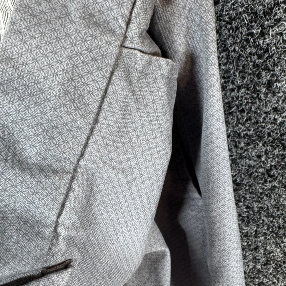 Banana Republic Fulton Skinny Chino Mens 34x30 Grey Geometric Print Pants